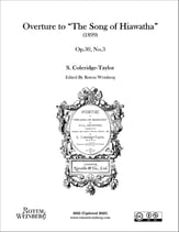 Overture to The Song of Hiawatha, Op.30 No.3 (revised edition) Orchestra sheet music cover